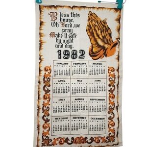 1982 Wall Calendar Tapestry